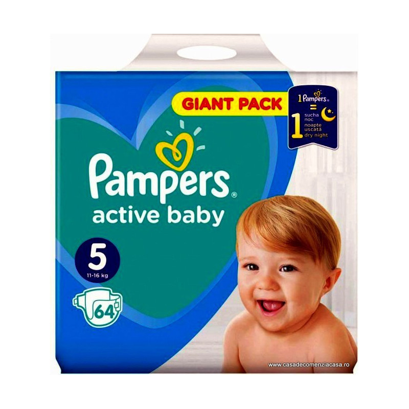 PAMPERS SMALL ACTIVE NR.5 JUNIOR 11-18 KG 11BUC
