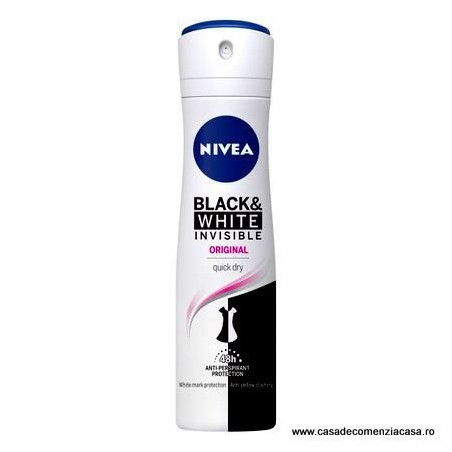 NIVEA ANTIPERSPIRANT DEO 150ML WOMAN INVISIBLE BLACK/WHITE FRESH