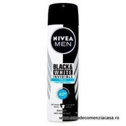 NIVEA ANTIPERSPIRANT DEO 150ML MEN INVISIBLE BLACK/WHITE FRESH