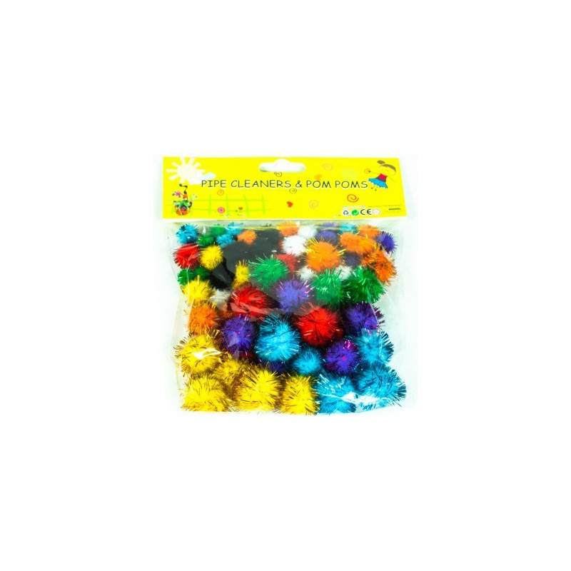 Accesorii craft Bilute glitter Pom-Poms